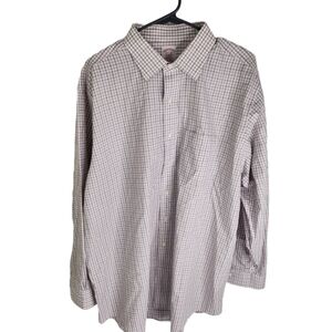 Brooks Brothers Shirt Men 17.5 35 1818 Madison Fit Size Sleeve Red Black Striped